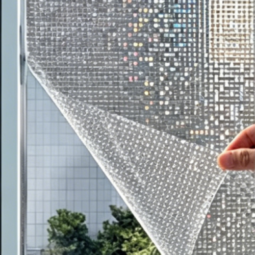 3D Mosaic Relief Laser Static Window Film